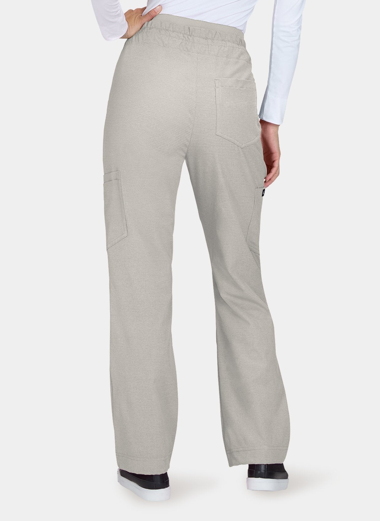 Women's Koi Solis Freda Scrub Trousers in Bone