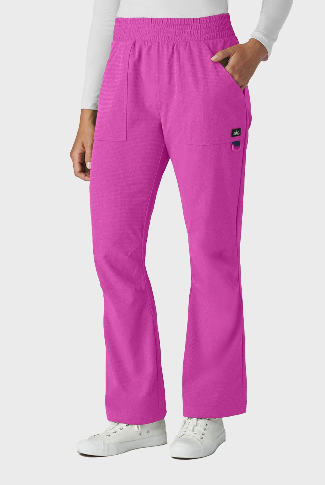 womens-scrub-trousers-koi-solis-rory-hibiscus-pink