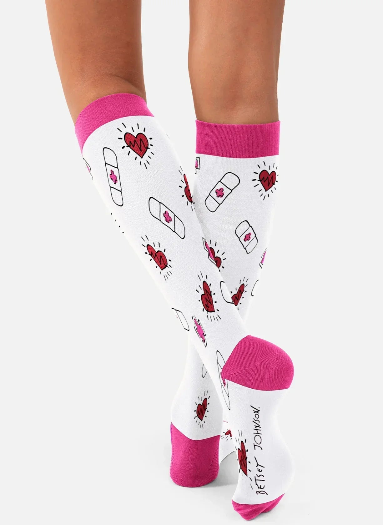 Koi Essentials Koi Betsey Johnson Compression Socks - Love and Care (2 pack)