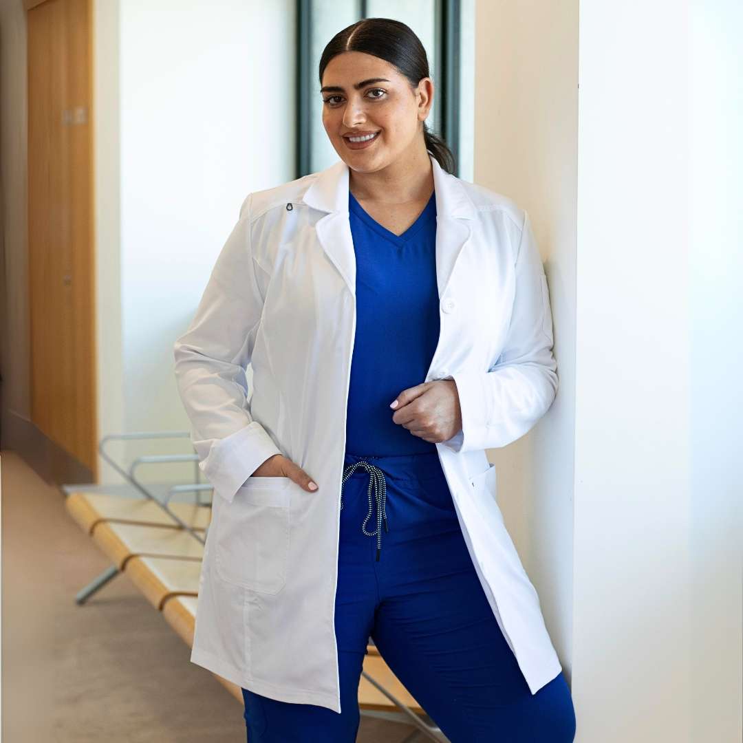 Embroidered Lab Coat