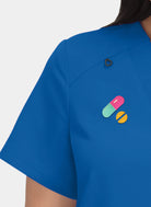 Hustle and heart royal embroidery close-up