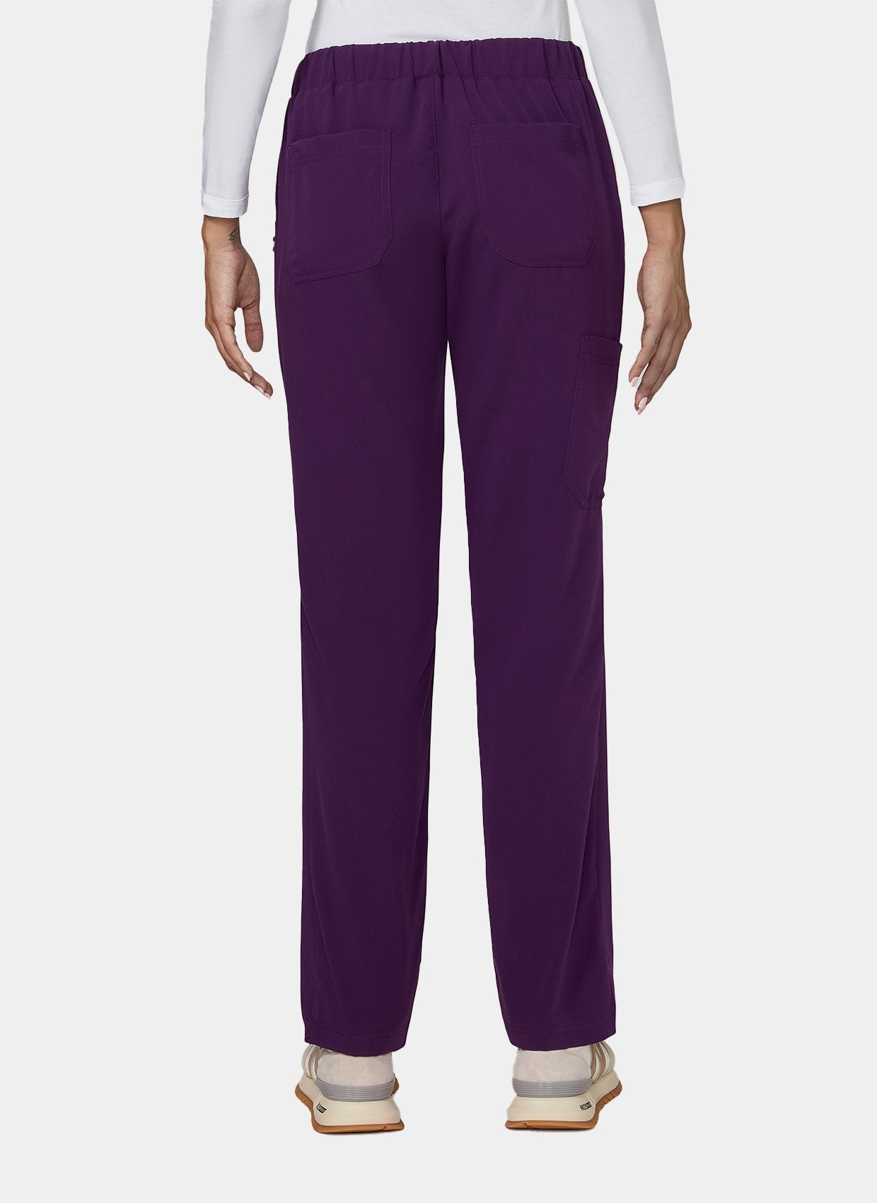 Koi Next Gen Everyday Hero Scrub Trousers Eggplant Women's Back