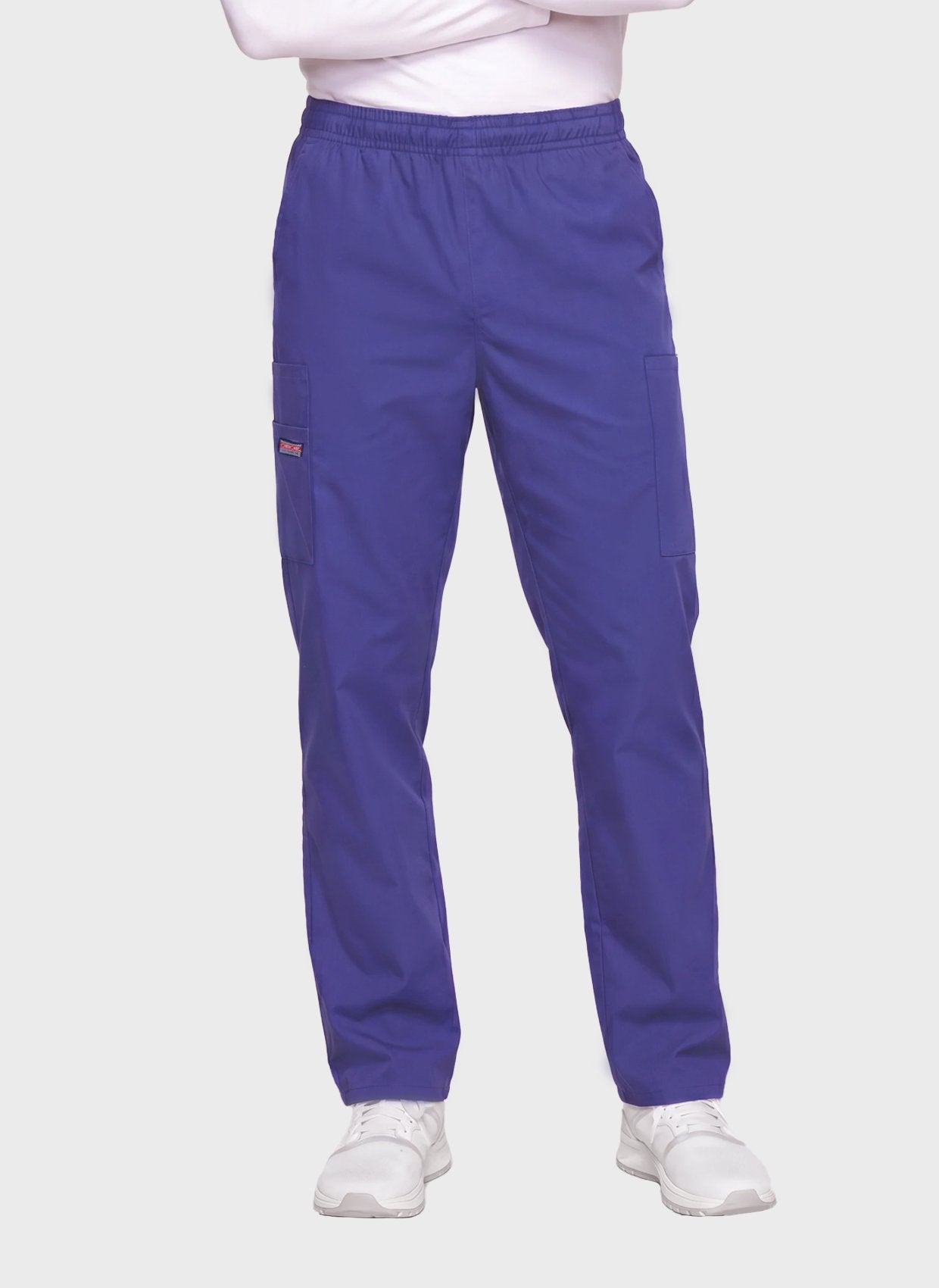 Unisex-Cherokee-Elasticated-Scrub-Trousers-front-grape2