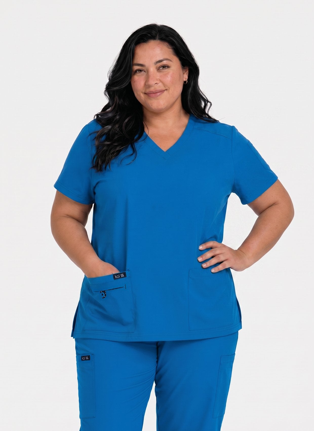 Casaca Sanitaria Mujer Koi Basics Becca - Azul Royal
