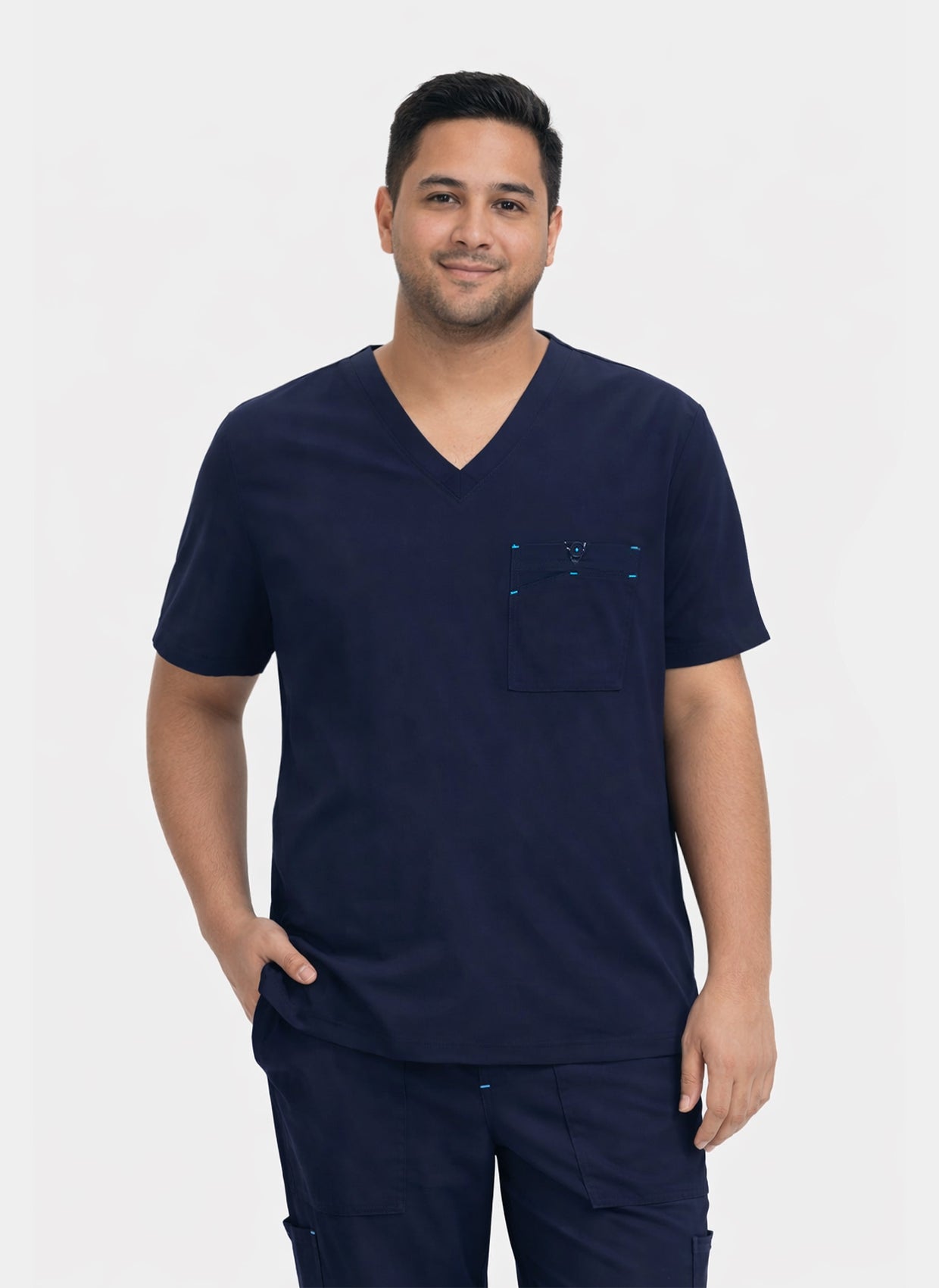 Koi Basics Bryan Scrub Top - Navy - SALE