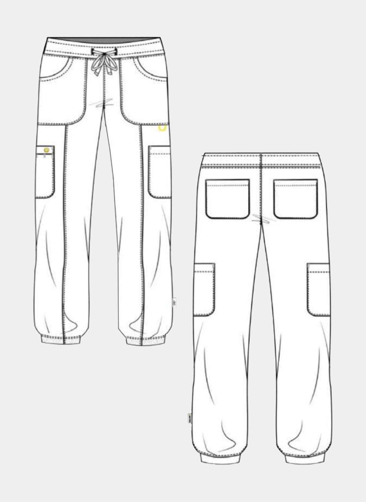 mens koi cureology connective scrub joggers sketch