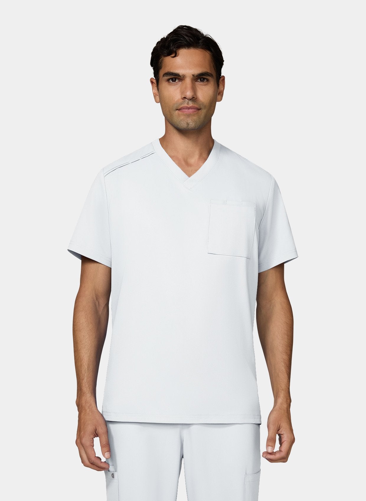 mens scrub top koi cureology arthro - white