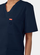 Orange Standard Balboa Scrub top Navy