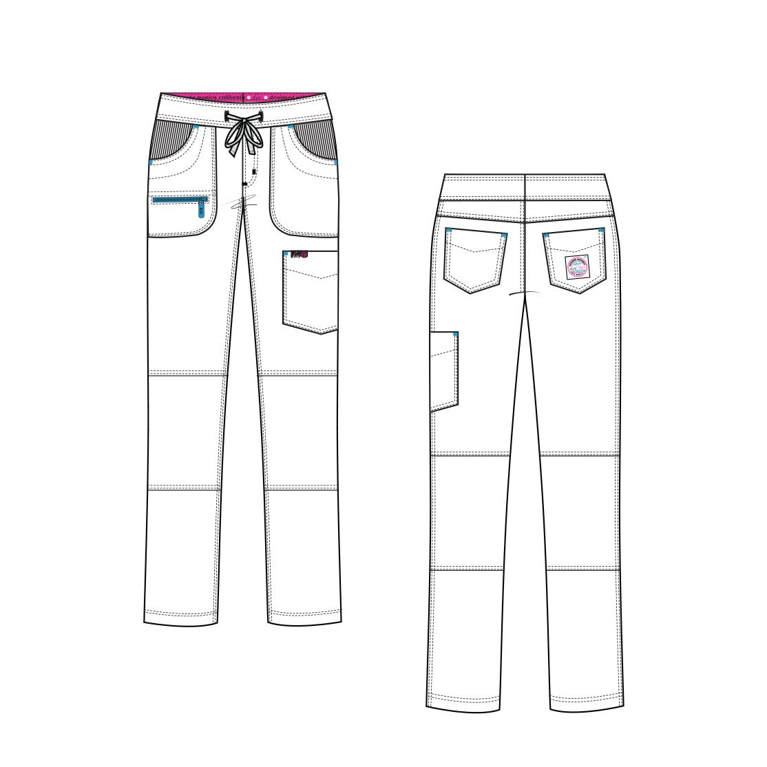Koi Lite Women's Peace Scrub Trousers - Galaxy - SALE