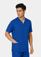 HappyFIT Unisex Scrub Top Regal