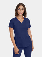 Healing Hands Monica Scrub Top - Navy