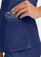Healing Hands Monica Scrub Top - Navy