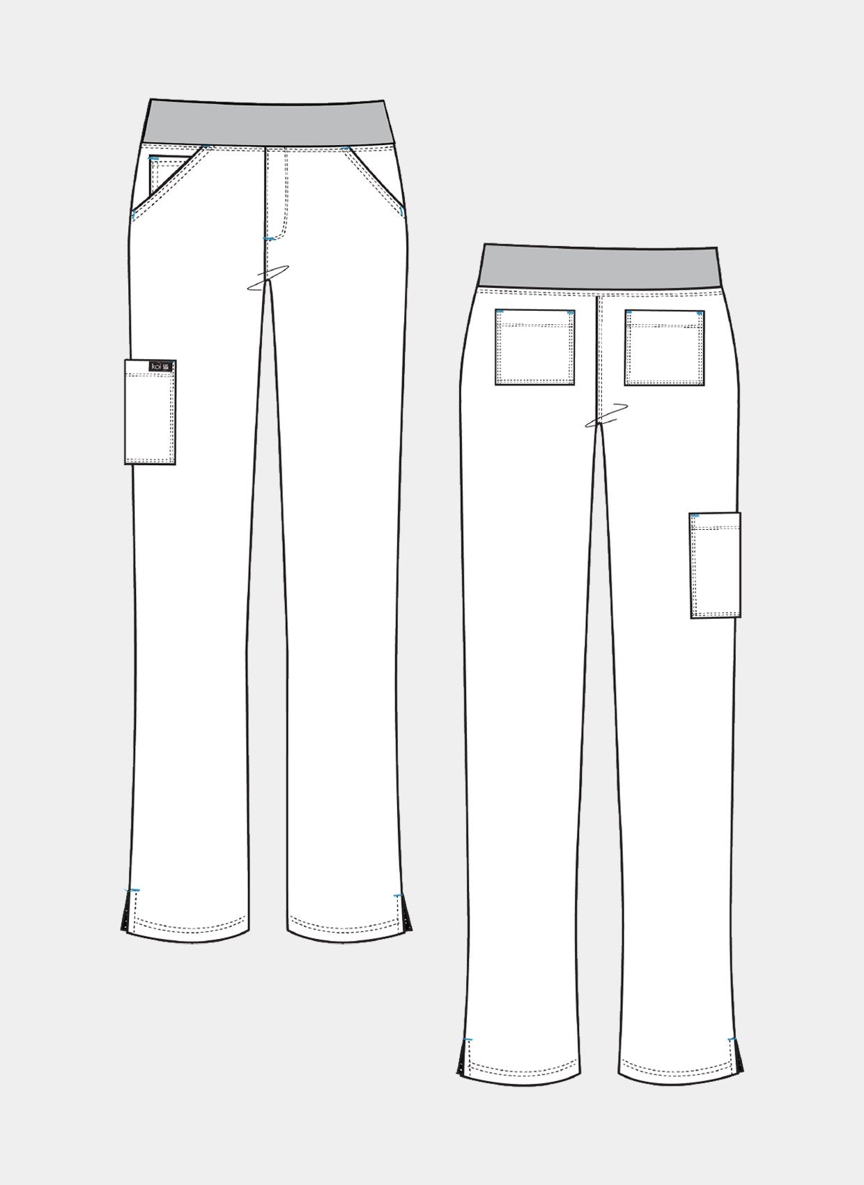 womens koi basics laurie trousers sketch