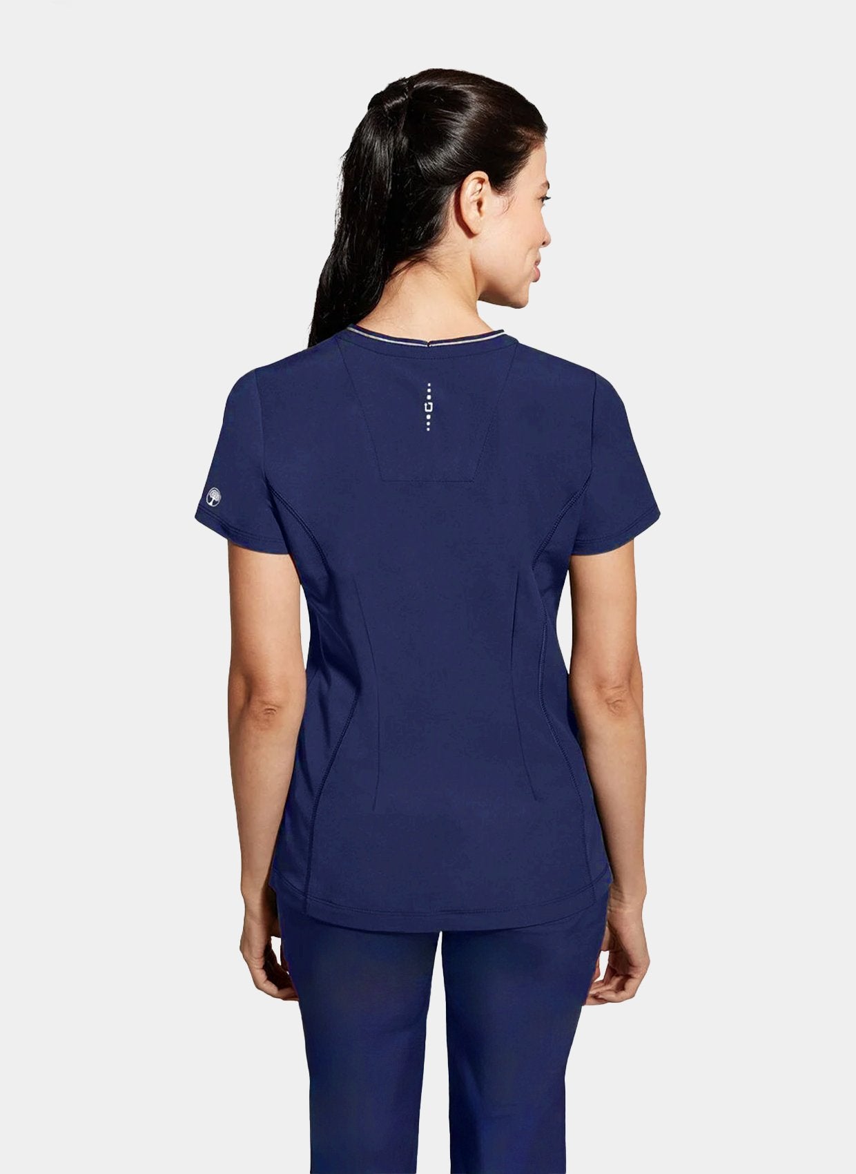 womens scrub top healing hands 360 sonia navy