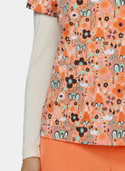 Women's Koi Basics Leslie Scrub Top in Lovely Lamas