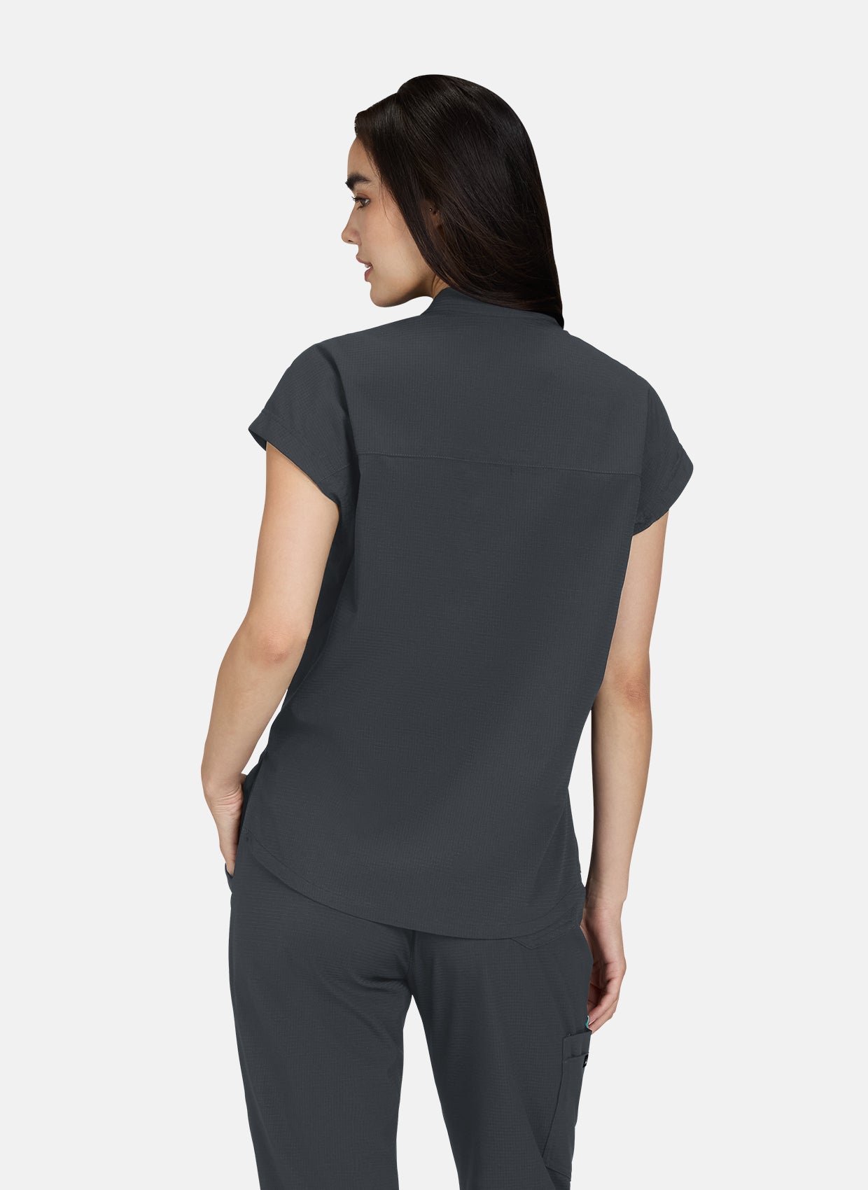 Koi Solis Catrin Scrub Top - Charcoal