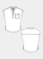 womens scrub top koi solis catrin sketch