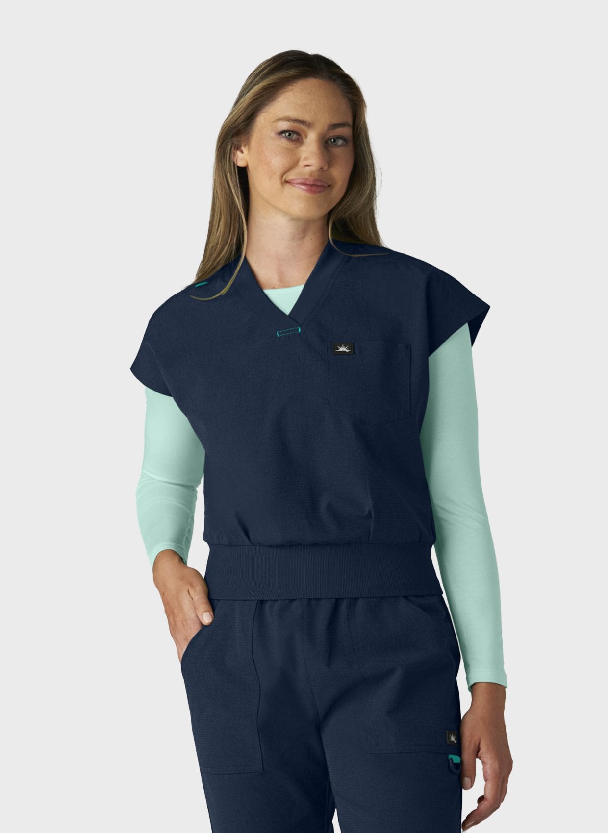 womens-scrub-top-koi-solis-trinity-navy