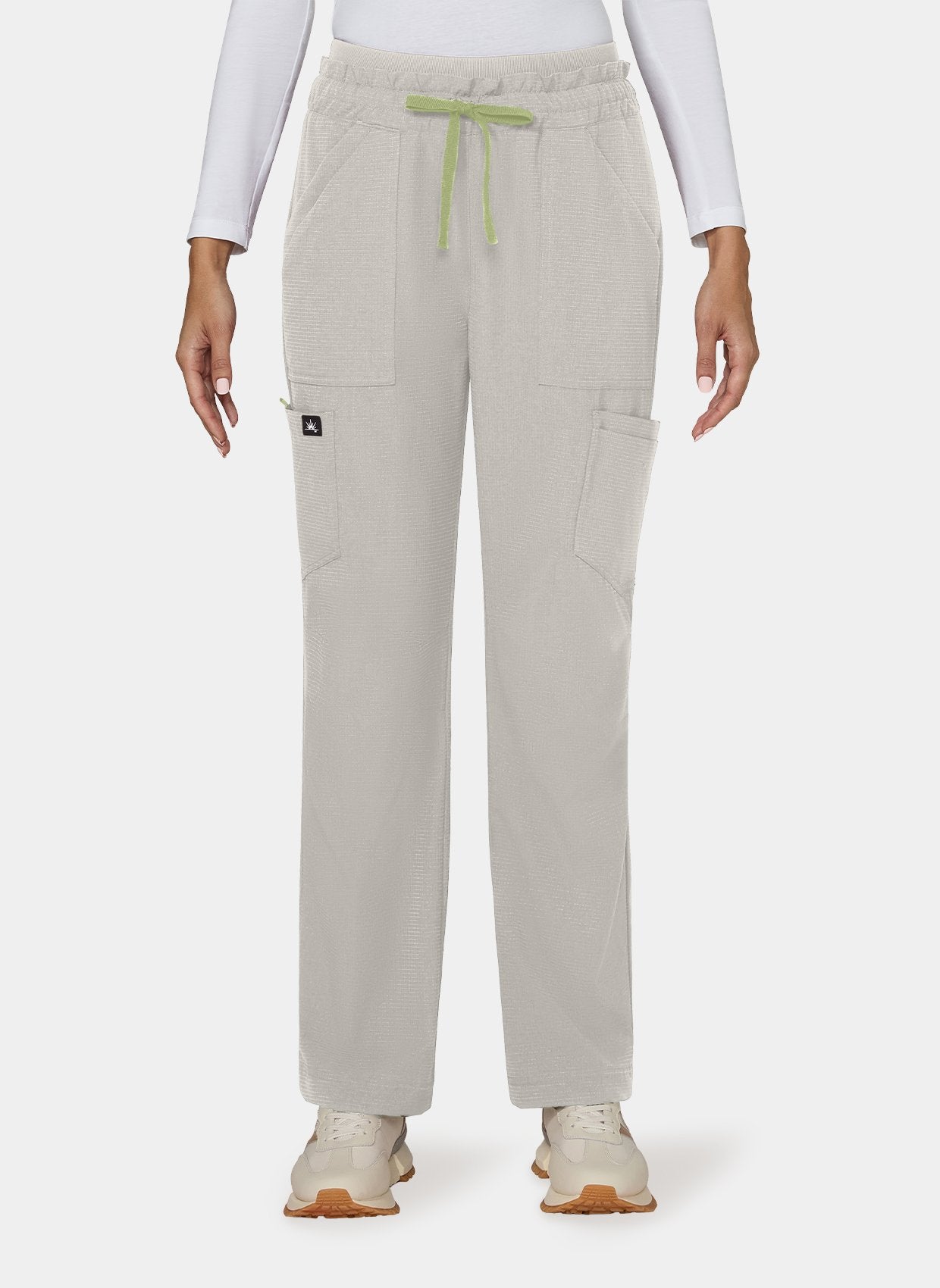 Women's Koi Solis Freda Scrub Trousers in Bone