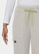 Women's Koi Solis Freda Scrub Trousers in Bone